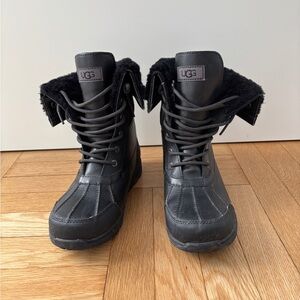 UGG Black Kids Rain & Snow Boots